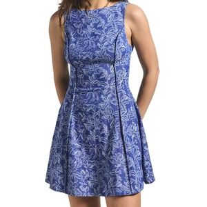 Derek Lam 10 Crosby Cayman High Neck Fit & Flare Dress Size 8 NWT